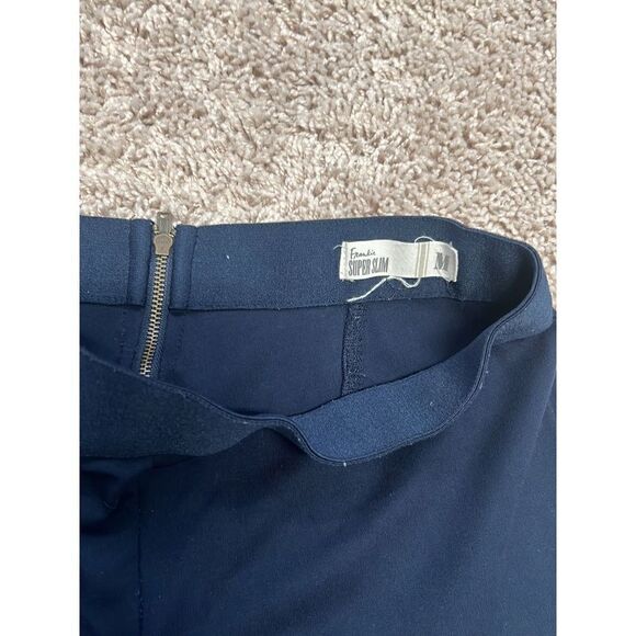 Frankie Super Slim Navy Spandex Crop Pants M - Picture 2 of 3